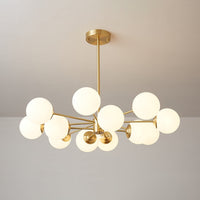 Lustra Lustre Elysium Messing Gelaagde Bollen