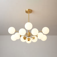 Lustra Lustre Elysium Messing Gelaagde Bollen