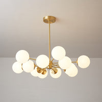 Lustra Lustre Elysium Messing Gelaagde Bollen