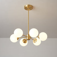 Lustra Lustre Elysium Messing Gelaagde Bollen