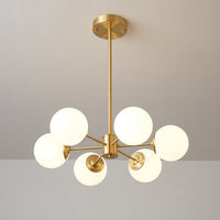 Lustra Lustre Elysium Messing Gelaagde Bollen