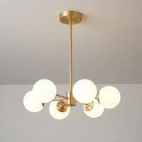 Lustra Lustre Elysium Messing Gelaagde Bollen