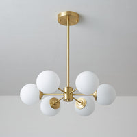 Lustra Lustre Elysium Messing Gelaagde Bollen