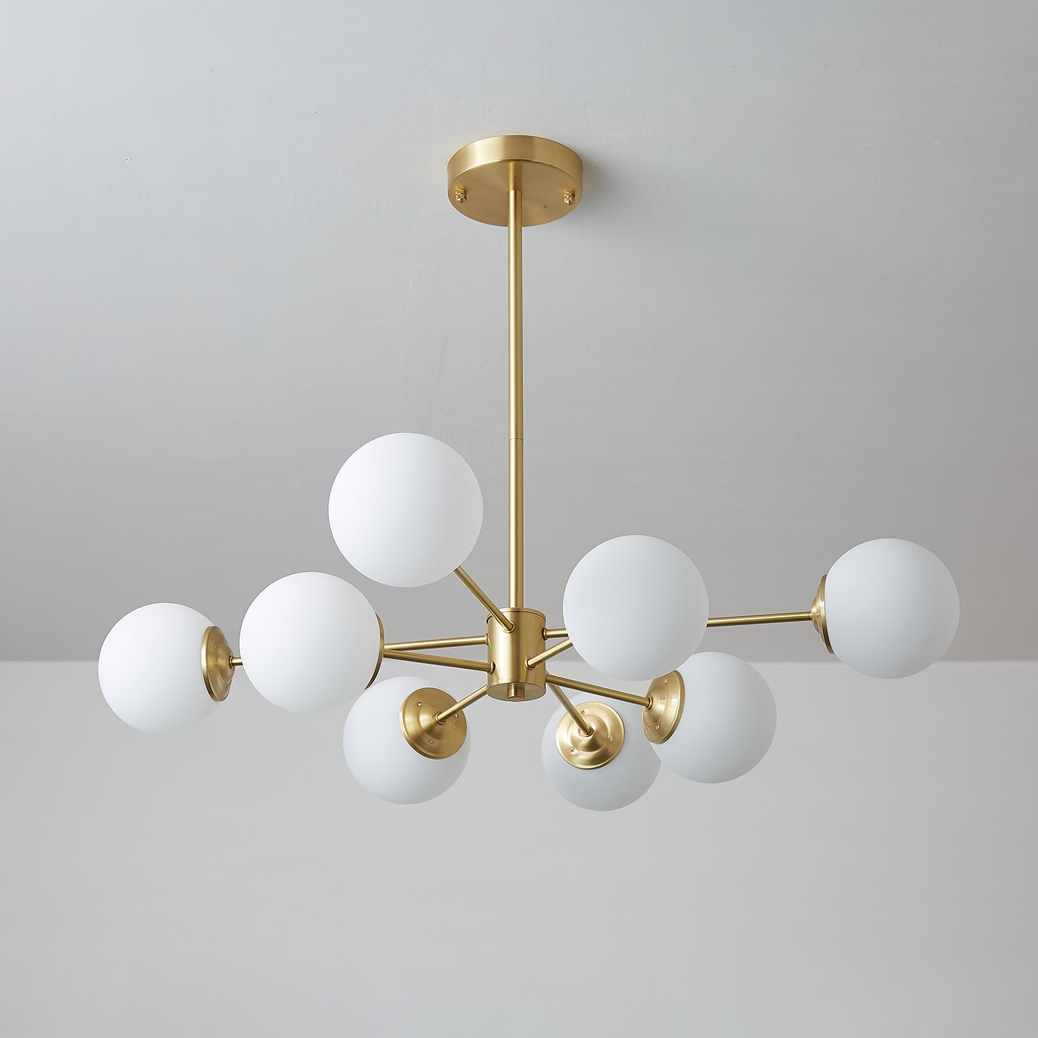 Lustra Lustre Elysium Messing Gelaagde Bollen