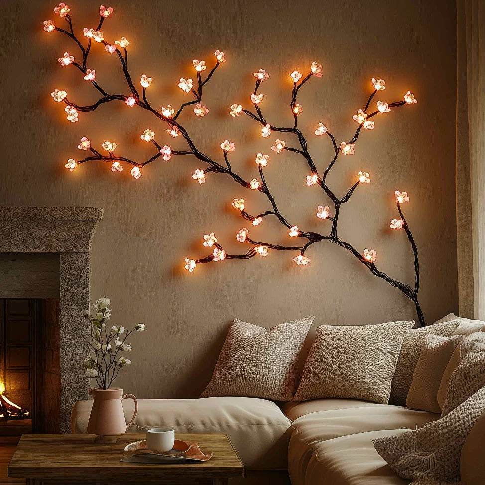 Kersenbloesem LED Wandlamp