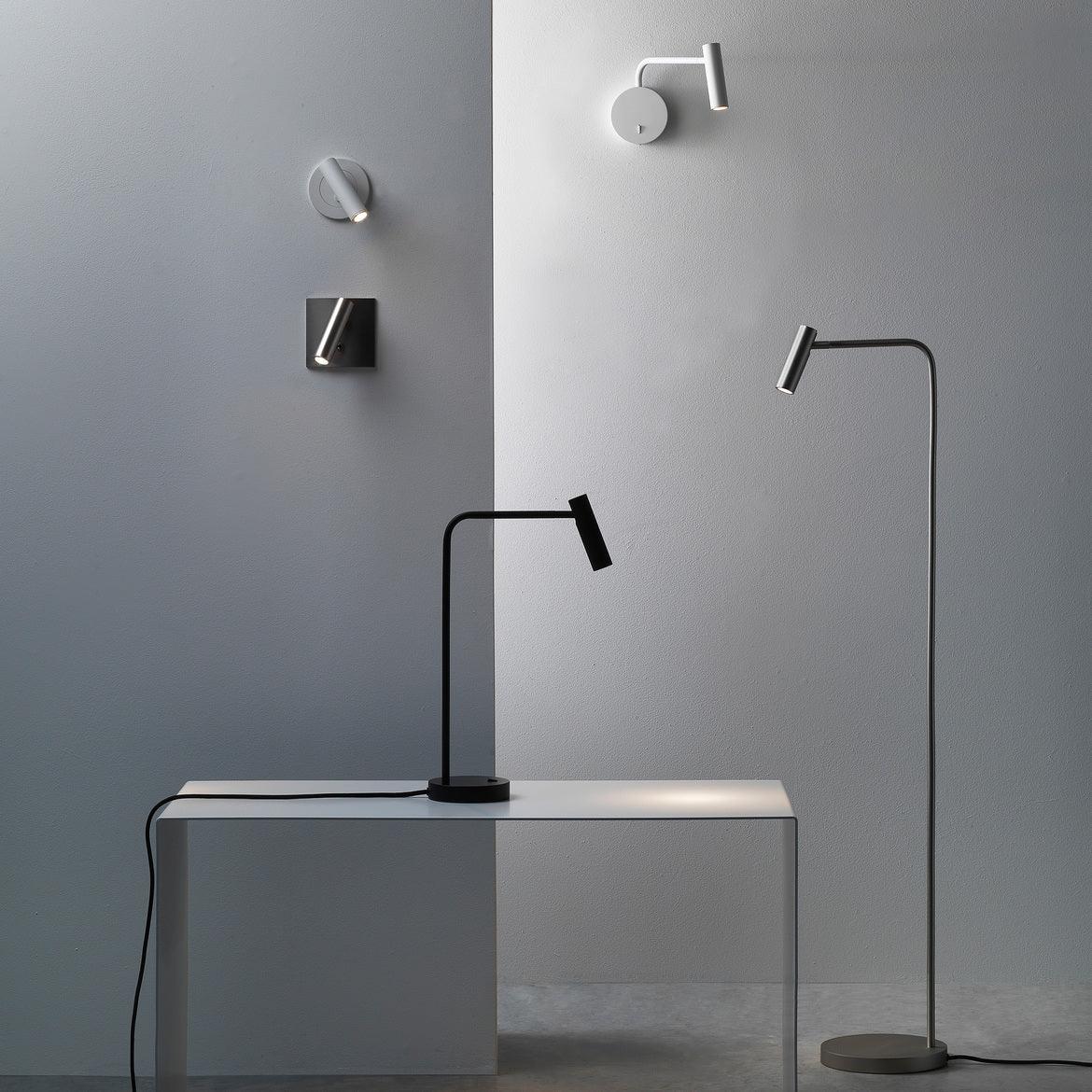 Verstelbare Metalen Wandleeslamp met Cilindrische Kop