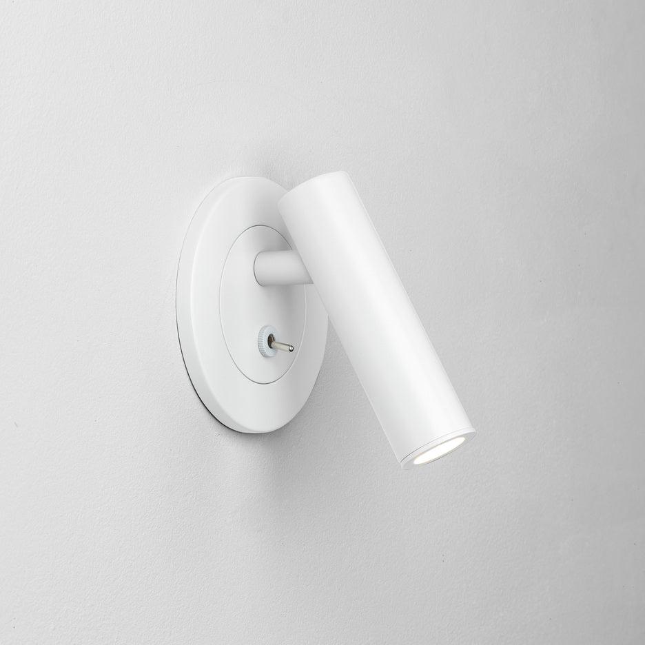 Verstelbare Metalen Wandleeslamp met Cilindrische Kop