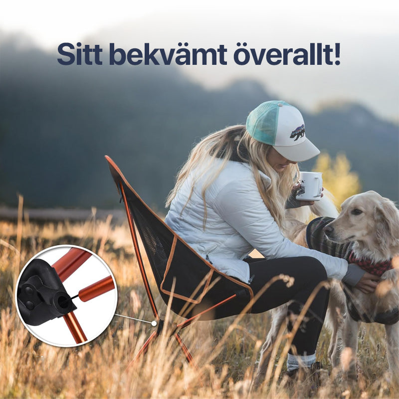 ErgoChair - opvouwbare stoel voor strand, camping & vrije tijd