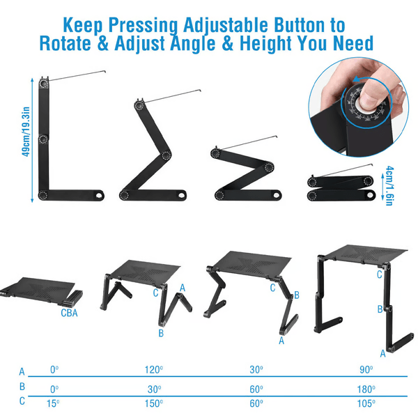 FLEXSTAND 360 – Ergonomische laptopstandaard voor gezond & flexibel werken