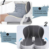 Ergonomisch Geheugenfoam Zitkussen voor Kantoor en Auto – Comfortabel Zitten