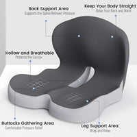 Ergonomisch Geheugenfoam Zitkussen voor Kantoor en Auto – Comfortabel Zitten