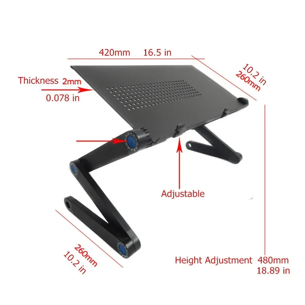 Ergonomisch laptopstandaard - verstelbare hoogte & hoek voor een betere houding