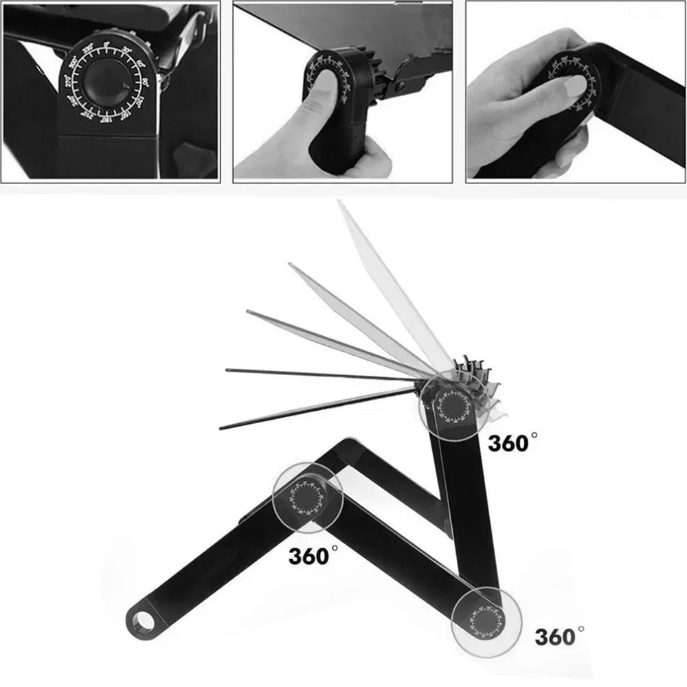 Ergonomisch laptopstandaard - verstelbare hoogte & hoek voor een betere houding