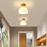 LumaDome Moderne Plafondlamp van Melkglas | Elegante Ontwerp | Perfect voor Woonruimtes