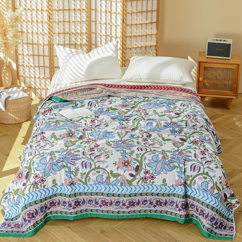 Europese Bloem Reversible Dekbed | 100% Katoenen Dekbed