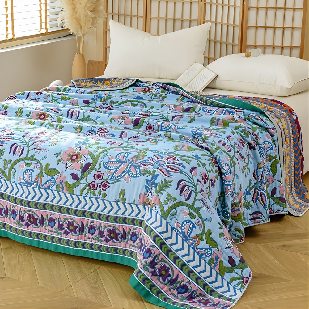 Europese Bloem Reversible Dekbed | 100% Katoenen Dekbed