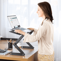 Flexstand 360 – Laptopstandaard – Ergonomisch en In hoogte Verstelbaar voor een Gezonde Houding tijdens het Werken