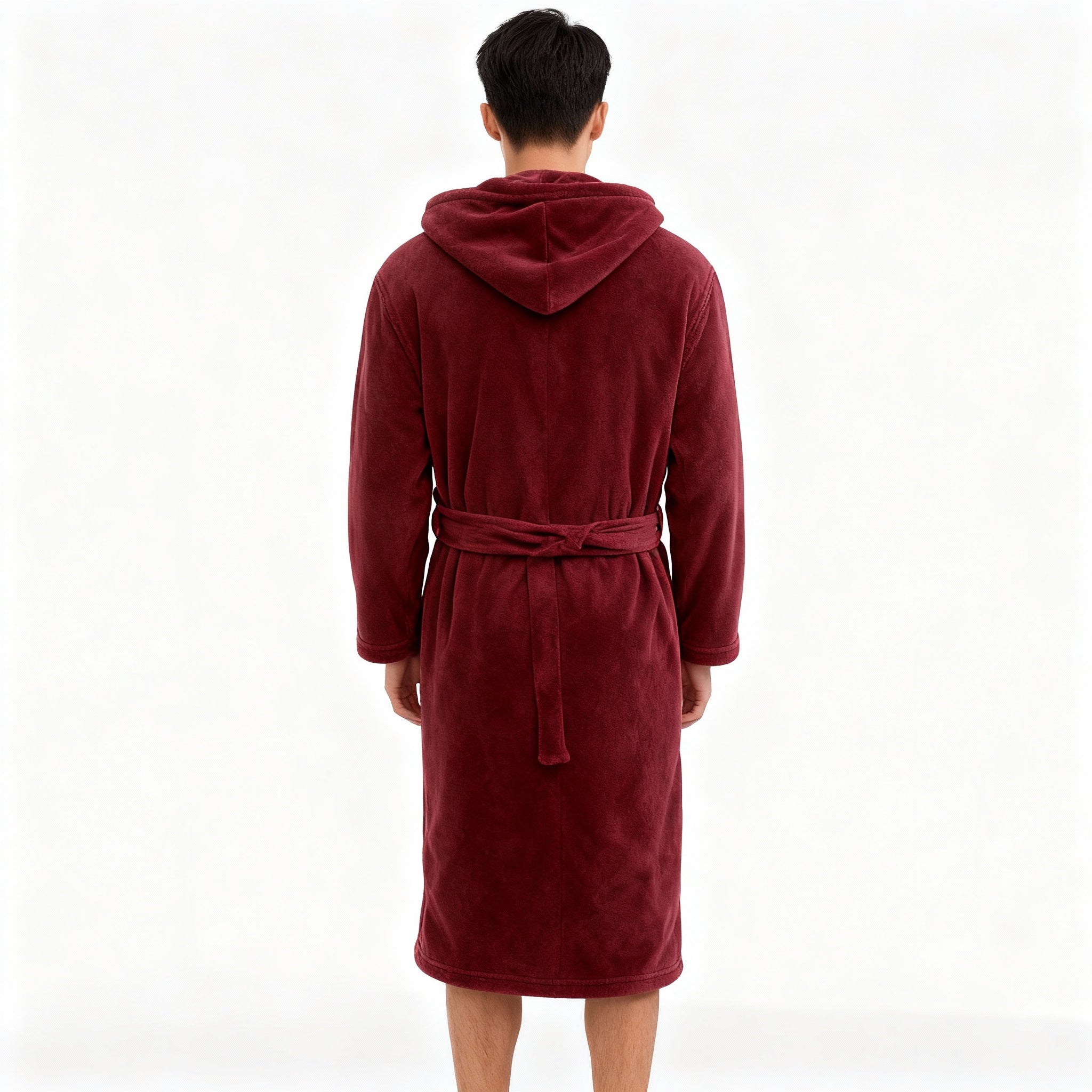 HoodedChill | Premium Heren Badjas met Capuchon | High-Loft Fleece voor maximale Warmte-isolatie | Soft-Touch Afwerking | Ergonomische Pasvorm & Duurzame Vezelstructuur