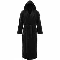 HoodedChill | Premium Heren Badjas met Capuchon | High-Loft Fleece voor maximale Warmte-isolatie | Soft-Touch Afwerking | Ergonomische Pasvorm & Duurzame Vezelstructuur