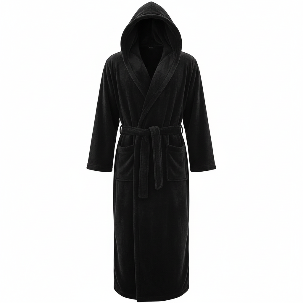 HoodedChill | Premium Heren Badjas met Capuchon | High-Loft Fleece voor maximale Warmte-isolatie | Soft-Touch Afwerking | Ergonomische Pasvorm & Duurzame Vezelstructuur