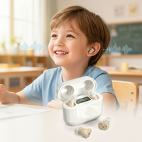 HearPro ITC-Hoorversterker-set | Oplaadbaar | Intelligente Ruisonderdrukking | In-Ear-Design (Discreet) | 20 Uur Batterijduur | Inclusief Mobiele Oplaadbox