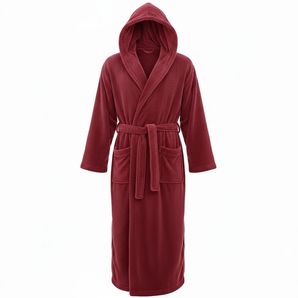 HoodedChill | Premium Heren Badjas met Capuchon | High-Loft Fleece voor maximale Warmte-isolatie | Soft-Touch Afwerking | Ergonomische Pasvorm & Duurzame Vezelstructuur