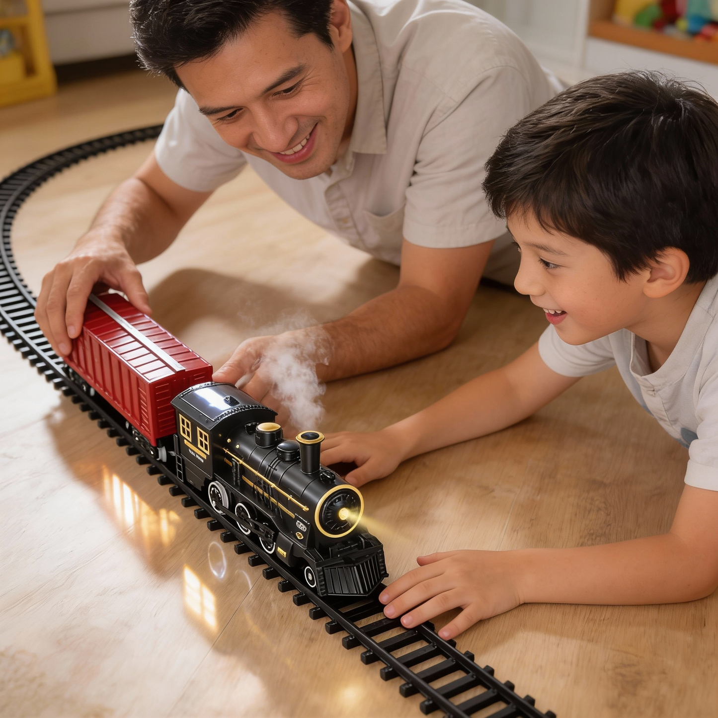 TrackMaster Pro | Batterij-aangedreven Treinset | Realistische Geluidseffecten | Modulaire Railsysteem | Robuuste ABS-constructie