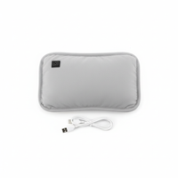 Brehn | Draagbaar Grafiet Verwarmingskussen | Oplaadbaar via USB | 3 Temperatuurinstellingen | Ergonomische Hand- & Buikverwarmer | Inclusief slimme automatische uitschakeling