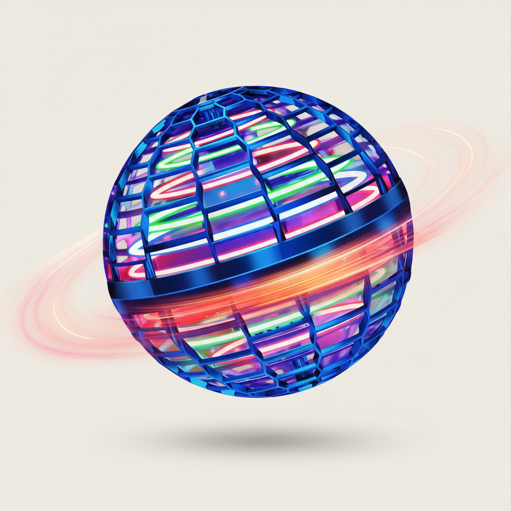 Professionele Hoverball | Vliegende Orb met LED-effecten | Aerodynamisch Bumerang-ontwerp | Breukvast Behuizing | USB-oplaadbaar | Interactief High-Tech Speelgoed