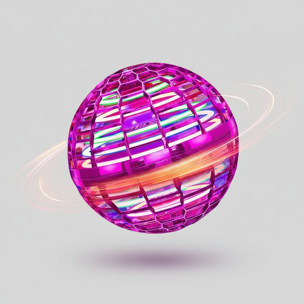 Professionele Hoverball | Vliegende Orb met LED-effecten | Aerodynamisch Bumerang-ontwerp | Breukvast Behuizing | USB-oplaadbaar | Interactief High-Tech Speelgoed