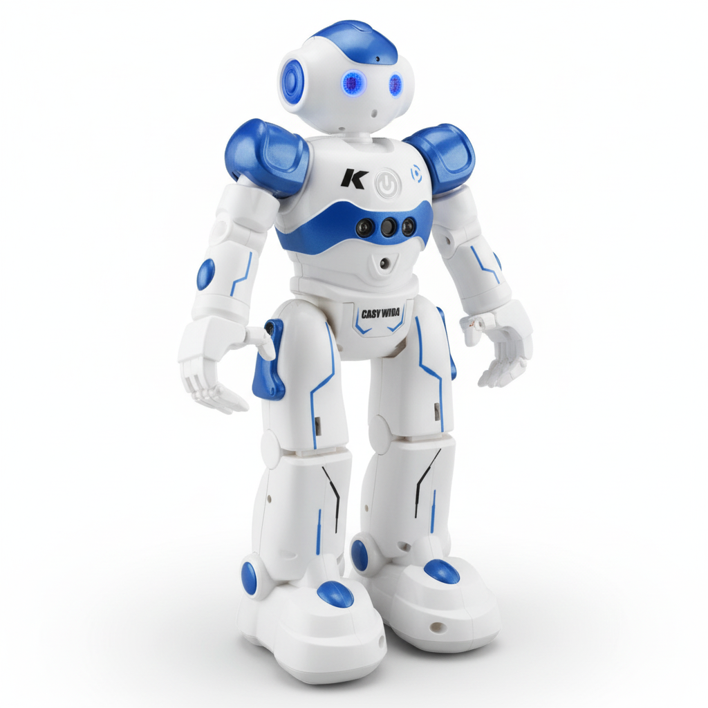 Lawrence Slimme Robot | Programmeerbare interactieve robot | Gebarenbesturing & obstakeldetectie | LED-matrixogen | STEM-leerfuncties
