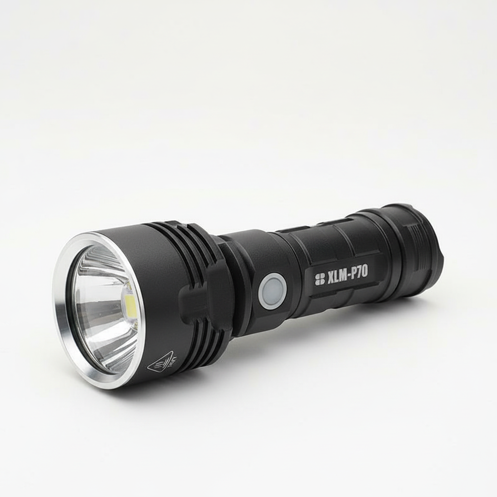 MS18 | Ultieme High-Performance LED-Zaklamp | 100.000 Lumen | 2.350m Lichtbereik | 18x CREE XHP70.2 LEDs | OLED-Statusdisplay & Actieve Koeling | IP68 Waterdicht