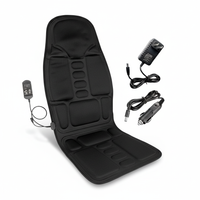 8-Mode Massagezitkussen | Verhitte Rug- & Nekondersteuning | 8 Vibratiemodi | Infrarood Warmtetherapie | Ergonomisch Ontwerp voor Auto & Kantoor