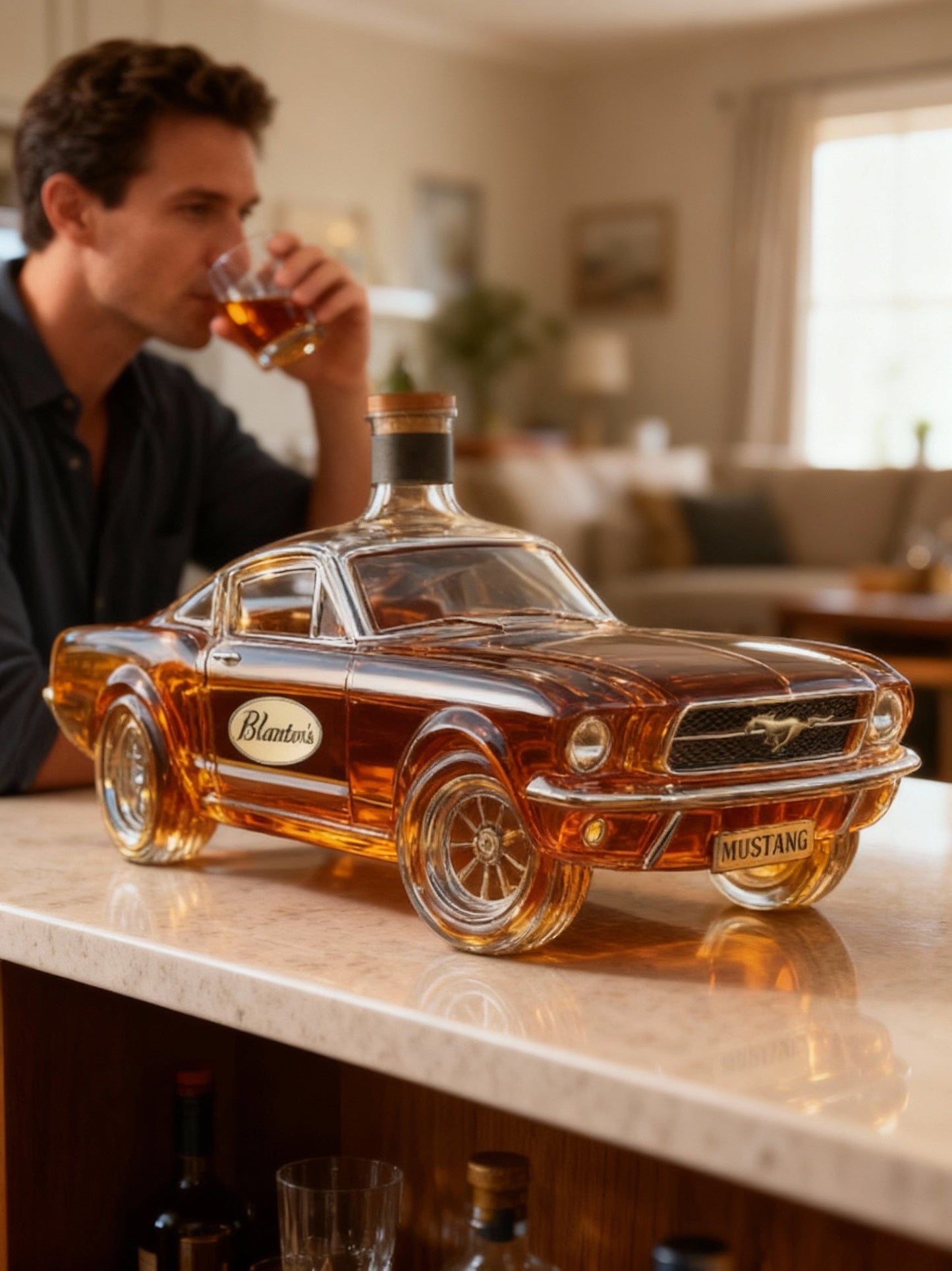 Mustang Auto Vorm Whiskey Decanteur