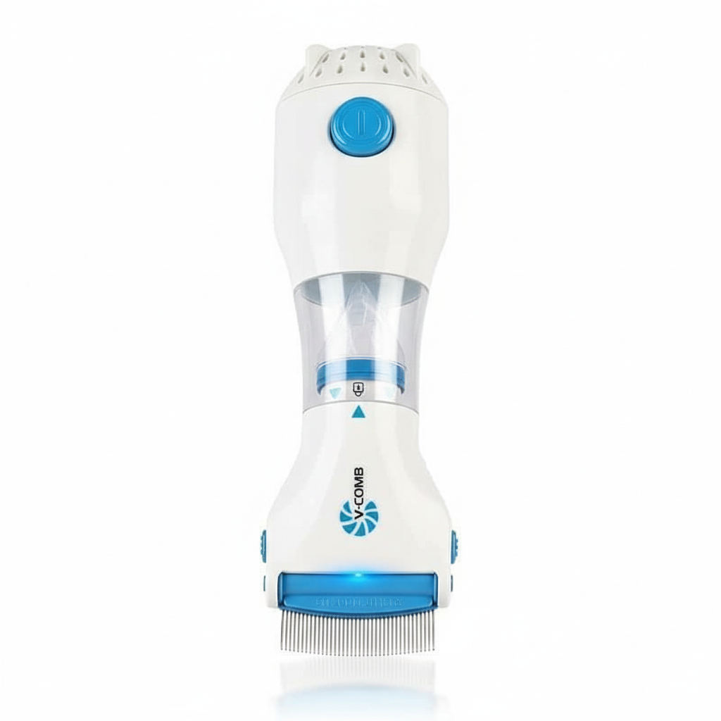 Elektrische Luizenverwijderaar | Vacuümzuigtechnologie | RVS Kam-systeem | Chemievrije Nissen-extractie | Ingebouwde LED-controlelamp | Inclusief Hygiënefilter
