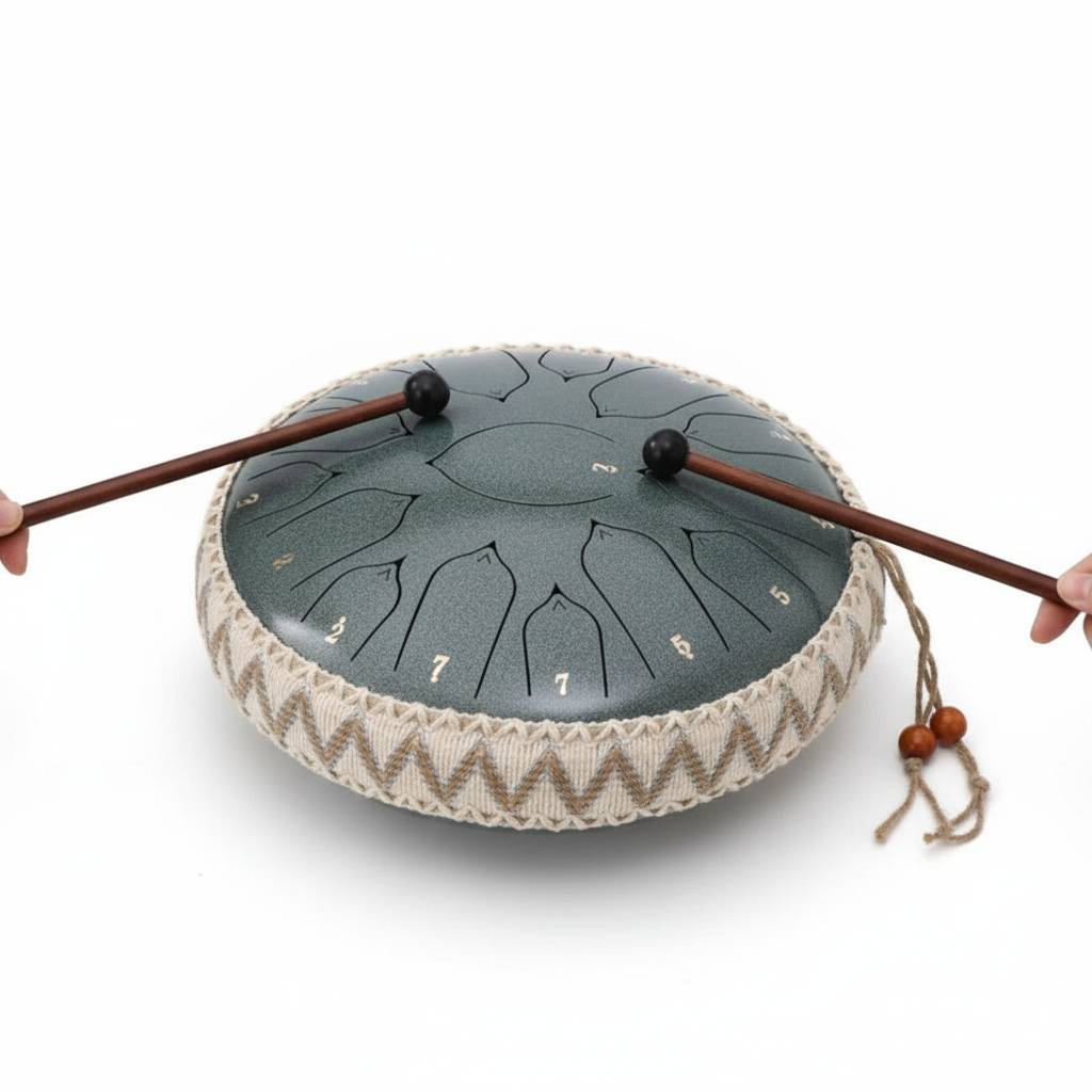 Stalen Tong Drum | Precisie Stem in C-groot | Harmonische Boventoon Resonantie | Inclusief Slagwerk & Accessoires | Voor Meditatie & Klanktherapie