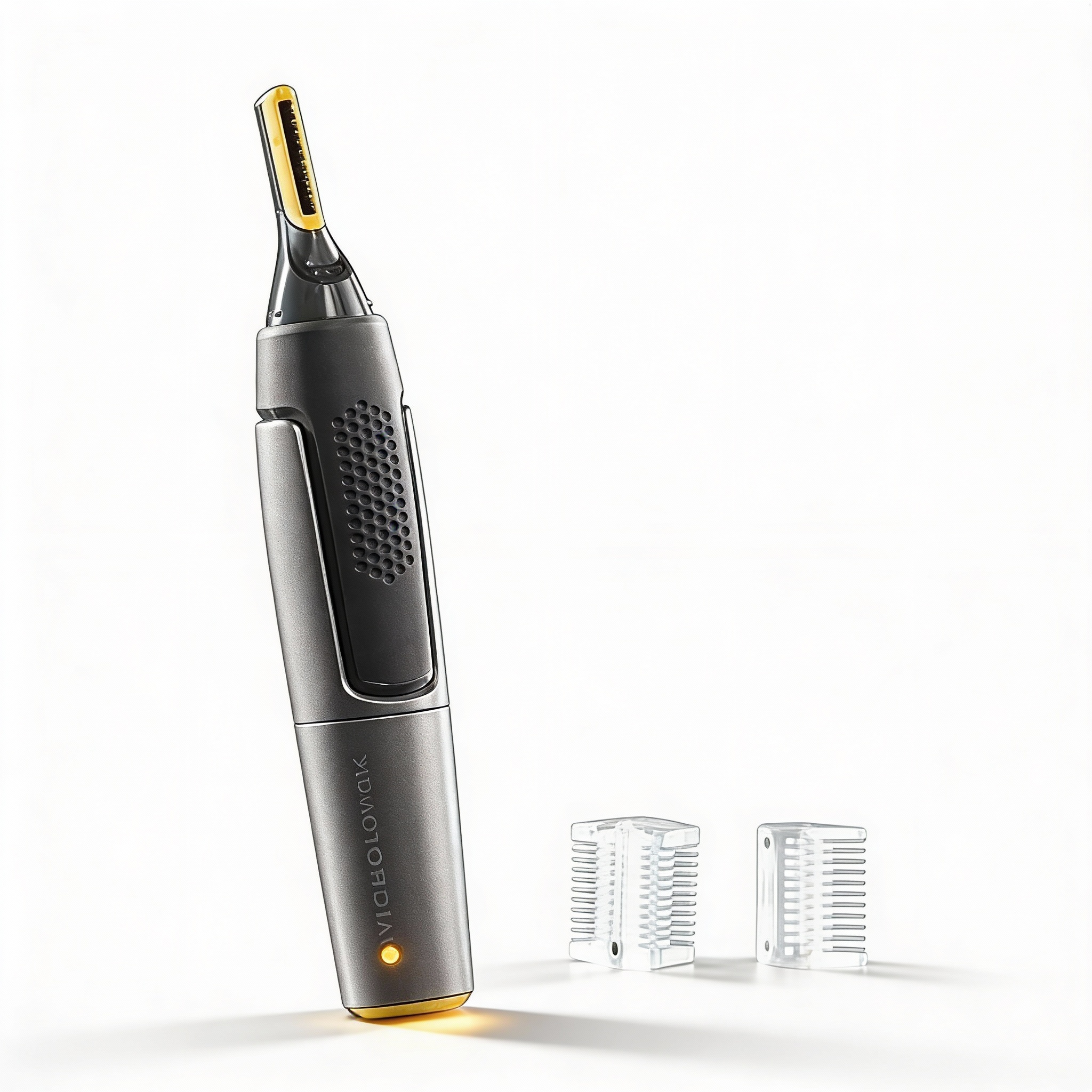 Professionele Ultradunne Precisietrimmer | Titanium Roestvrijstalen Bladen | Ingebouwde LED-Lamp | Micro-Oscillatie Technologie | Voor Neus, Oren & Contouren