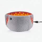 Grafiet Verwarmingsgordel & USB-Handwarmer | 3-Niveaus Warmte Therapie | Kristal-Velours | Mobiele Warmtekussen voor Buik, Lenden & Menstruatie | Wasbaar