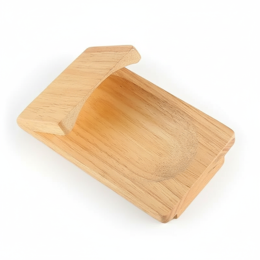 Brehn | Oesteropener van massief hout | Ergonomische schelpengreep | Antislip hefmechanisme | Professioneel horeca-gereedschap | Veiligheidsblok van hout