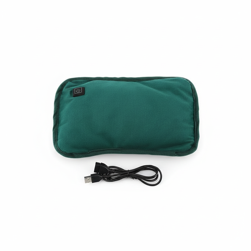 Brehn | Draagbaar Grafiet Verwarmingskussen | Oplaadbaar via USB | 3 Temperatuurinstellingen | Ergonomische Hand- & Buikverwarmer | Inclusief slimme automatische uitschakeling