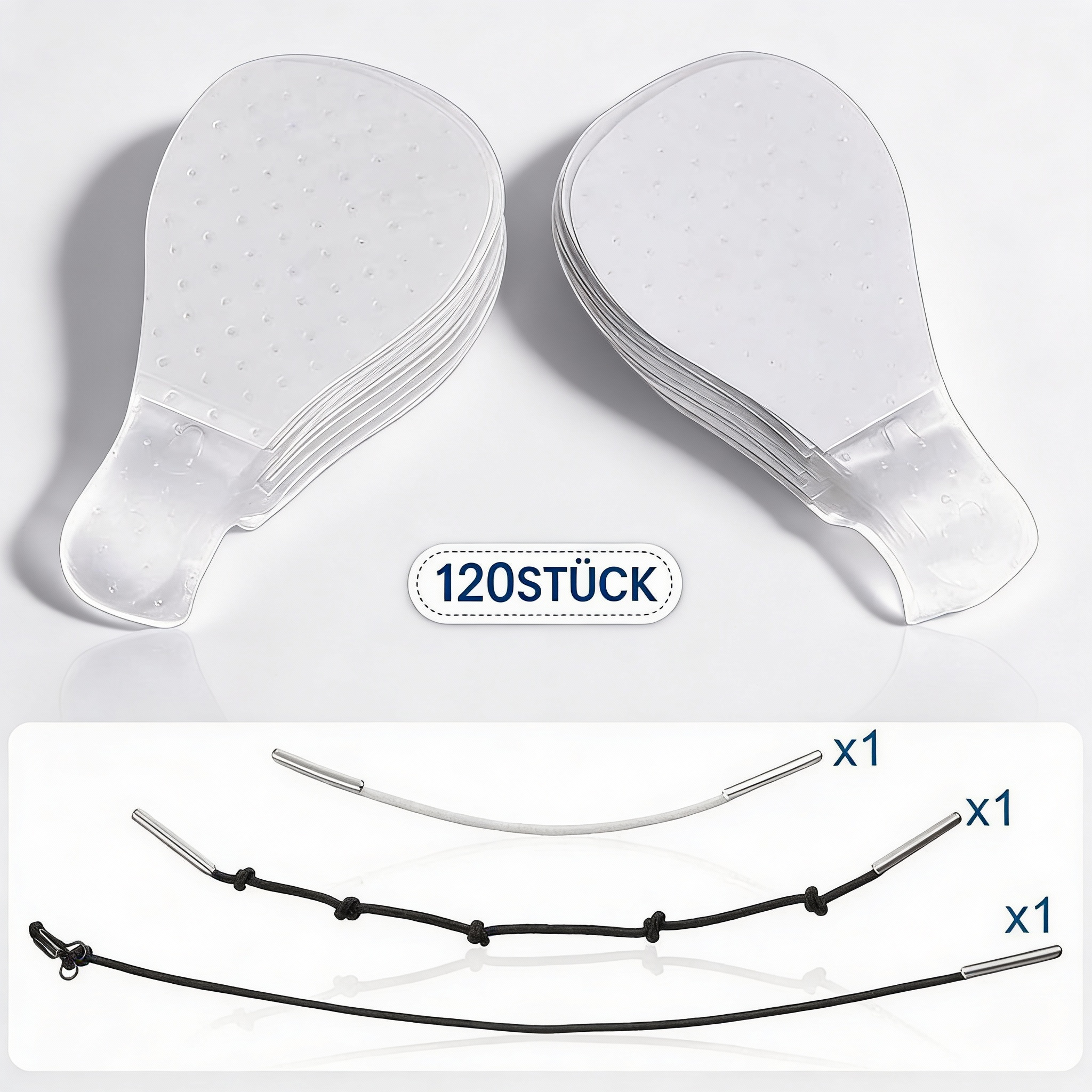 Onzichtbare Facelift-Patches | 120 stuks voorraadverpakking | Ultra-dunne 0,02mm hechtingstechnologie | Waterdicht & Hypoallergeen | Mechanisch V-vormig liften | Transparant