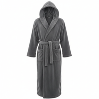 HoodedChill | Premium Heren Badjas met Capuchon | High-Loft Fleece voor maximale Warmte-isolatie | Soft-Touch Afwerking | Ergonomische Pasvorm & Duurzame Vezelstructuur