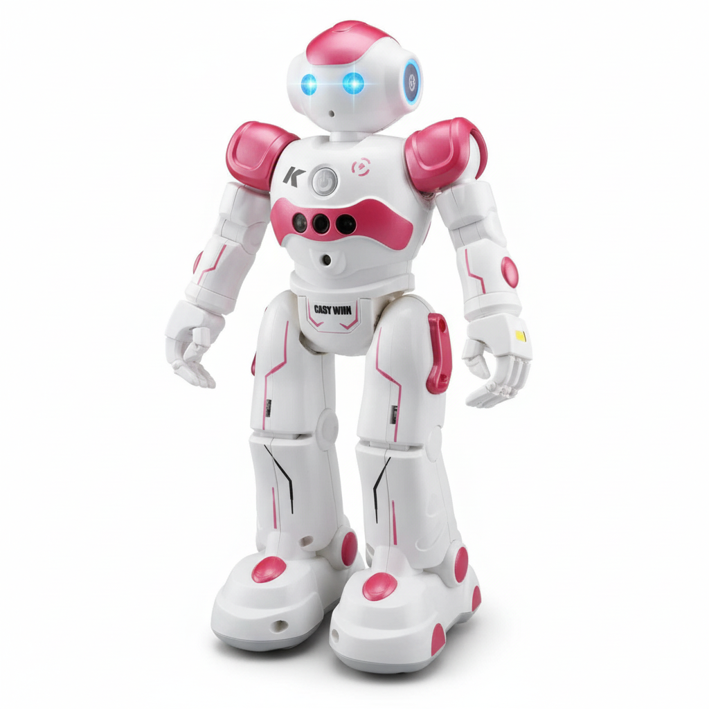 Lawrence Slimme Robot | Programmeerbare interactieve robot | Gebarenbesturing & obstakeldetectie | LED-matrixogen | STEM-leerfuncties