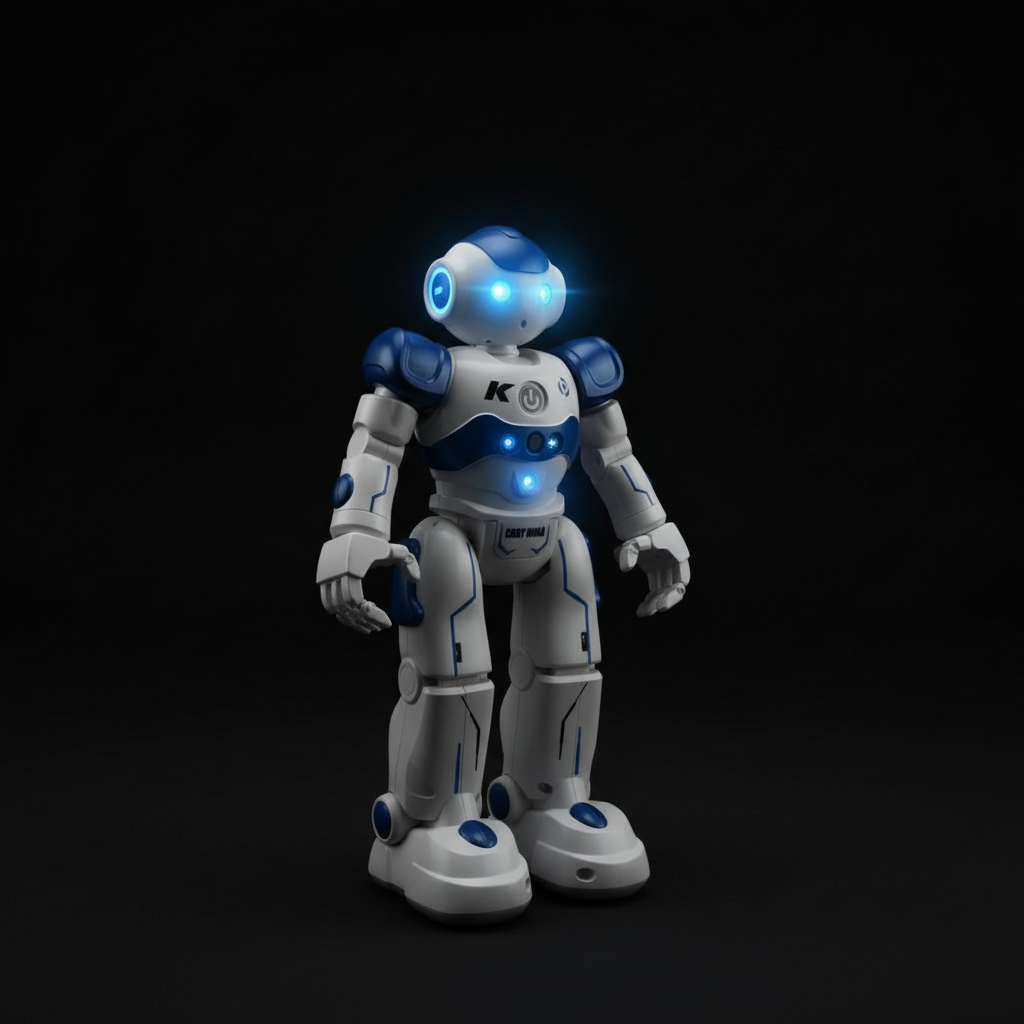 Lawrence Slimme Robot | Programmeerbare interactieve robot | Gebarenbesturing & obstakeldetectie | LED-matrixogen | STEM-leerfuncties