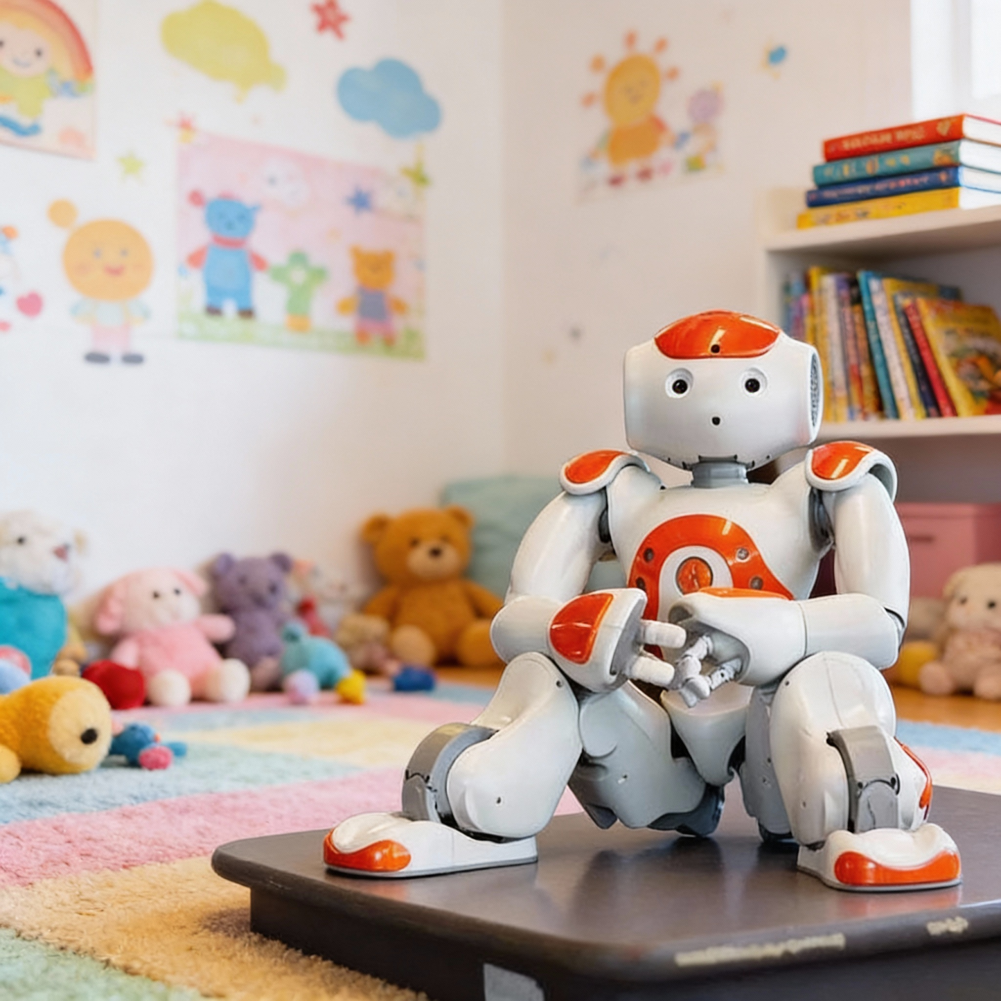 Lawrence Slimme Robot | Programmeerbare interactieve robot | Gebarenbesturing & obstakeldetectie | LED-matrixogen | STEM-leerfuncties