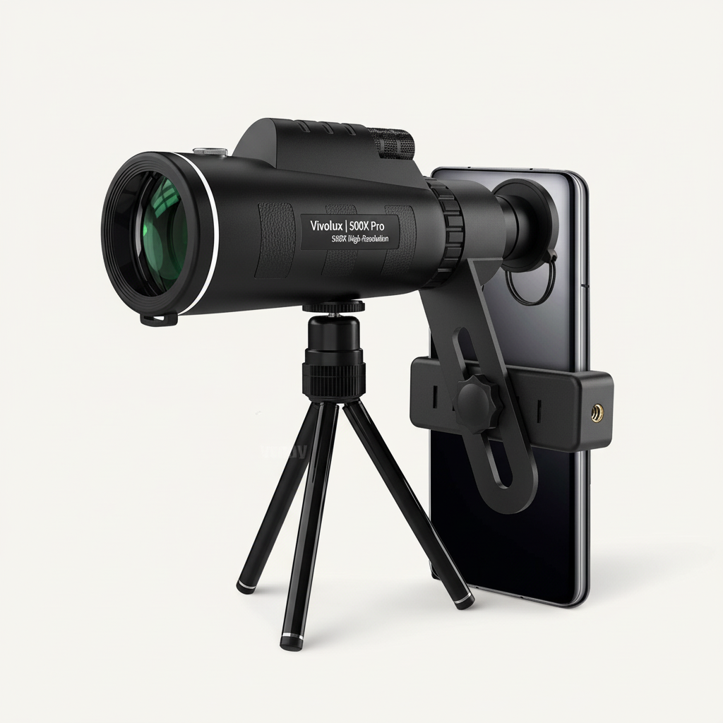 500X Pro Hoge Resolutie Telescoop | Monoculair met FMC-meerlaagse coating | Stikstofgevuld & Waterdicht | Nachtzichtoptimalisatie | Compacte Optiek voor Astronomie & Buiten