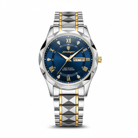 Model 615 | Luxe Herenhorloge | Japanse MIYOTA Quartzbeweging | 316L RVS Kast | Hardlex Kristalglas | 3 ATM Waterdicht | Luminescerende Indexen & Datum