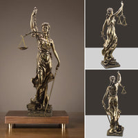 Decoratiestandbeeld van de Godin van de Rechtvaardigheid