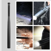 Baseball Bat Vormige LED Zaklamp | Aluminium Legering, 3 Verlichtingsmodi | Nood- en Gebruikstoepassing