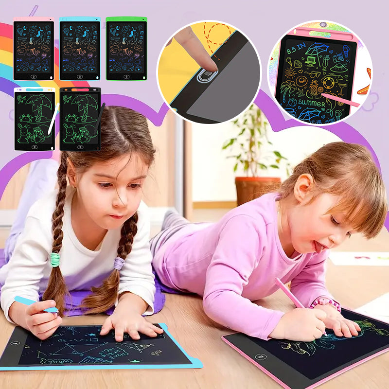 Magische schets LCD-bord | Met dit oogvriendelijke, drukgevoelige tablet kunnen kinderen gemakkelijk tekenen en schrijven. Dankzij het duurzame, kleurrijke scherm is het een leuke, draagbare manier om creatief bezig te zijn zonder papier te verspillen.